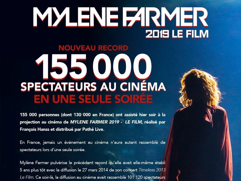Mylène farmer PUB OFFICIELLE Affiche Gobelet Mylene Farmer LIVE 2019 