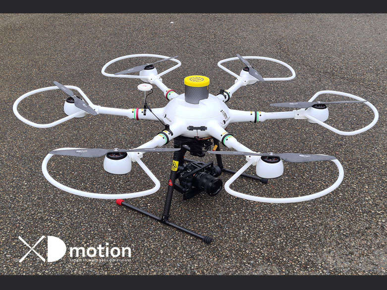 Hexacam drone floor XD motion