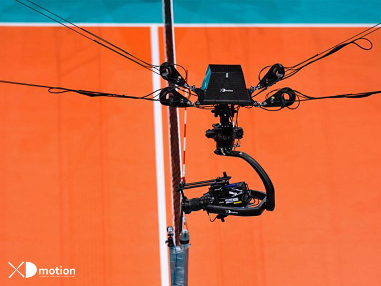 X fly 3D cablecam Euro Volley 2019