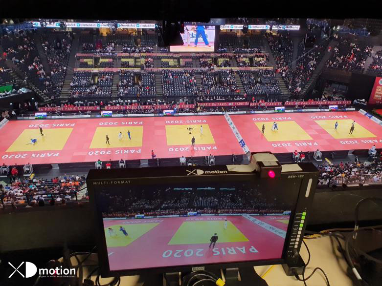 X fly 3D cablecam Grand Slam Judo, Paris 2019