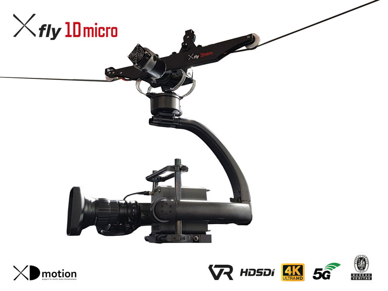 X fly 1D micro VR 4K Cablecam