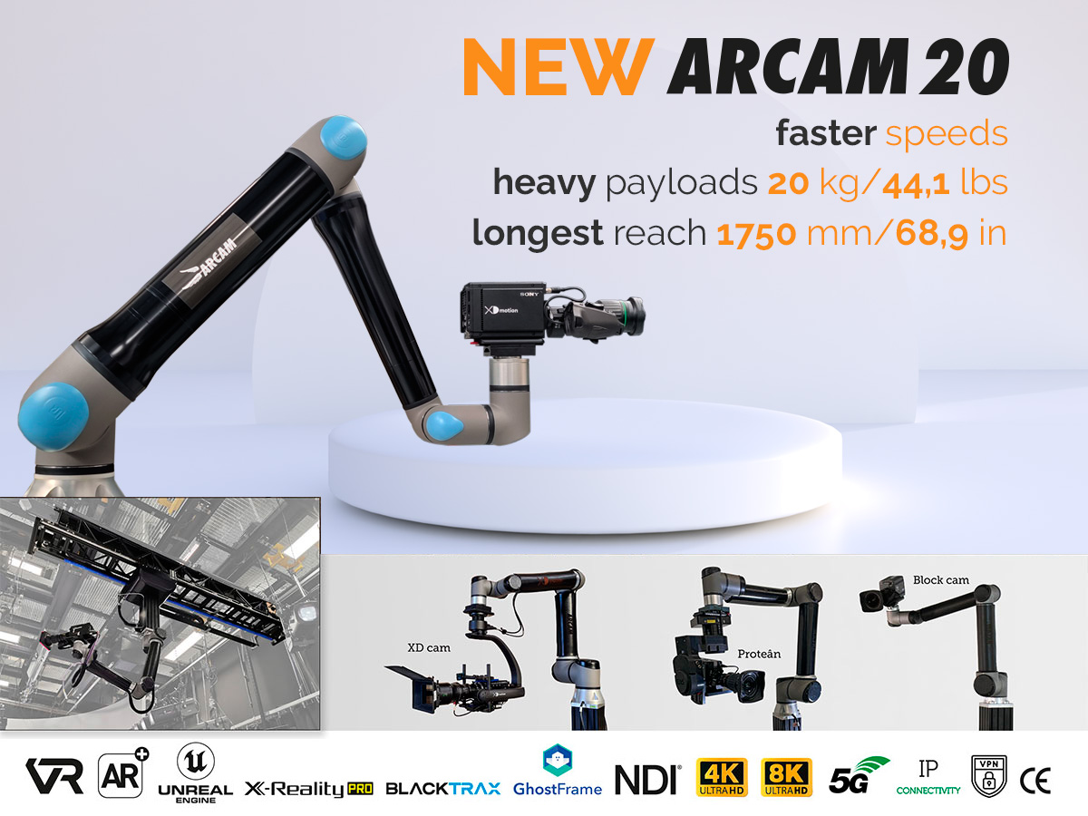 New ARCAM 20 Robotic Arm: Faster Speeds, Heavy Payloads. Longest Reach